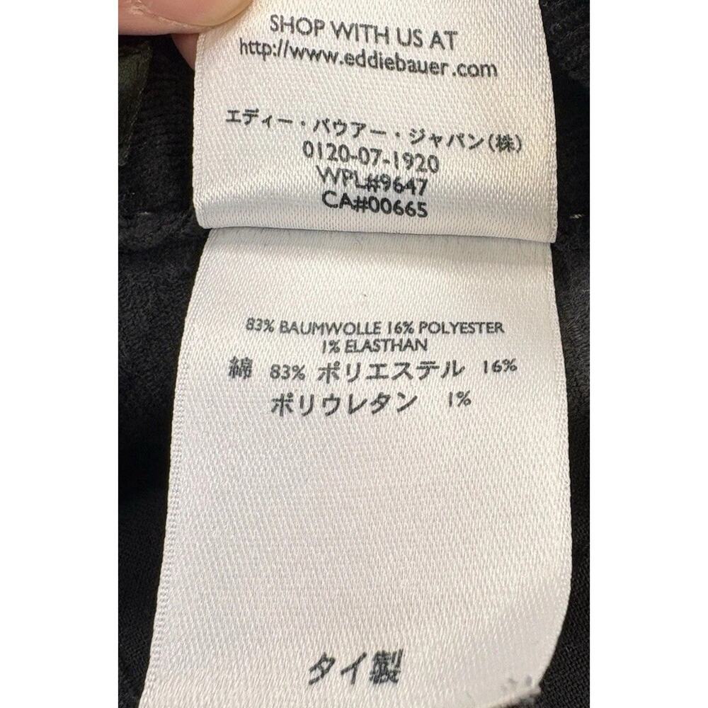 Eddie Bauer Black Corduroy Women’s Straight Leg Mid Rise Pants Size 8 - Picture 11 of 11